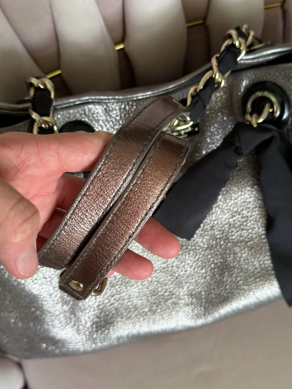 Kate Spade ♠️ Metallic Leather ⭐️THROWBACK⭐️ Shoulder Bag